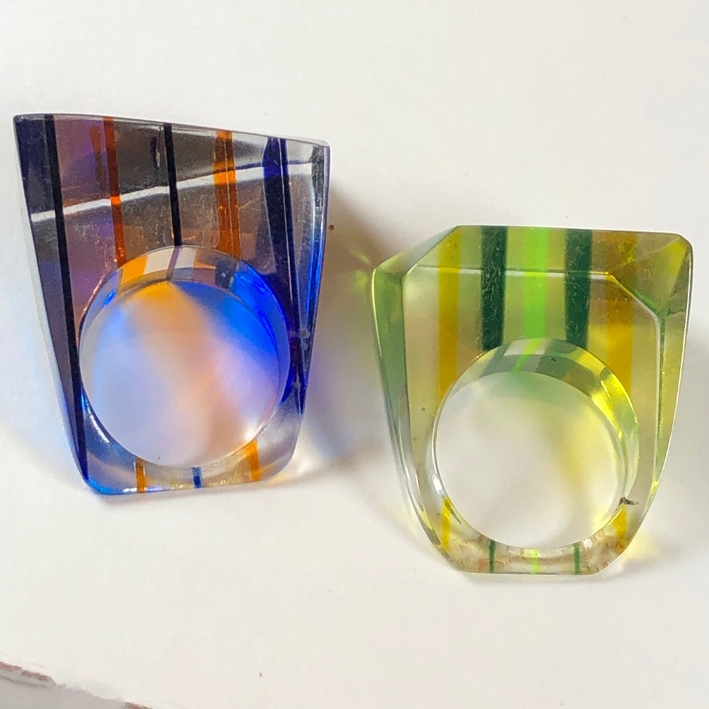 Retro Fakelite ring set - Picture 4 of 8